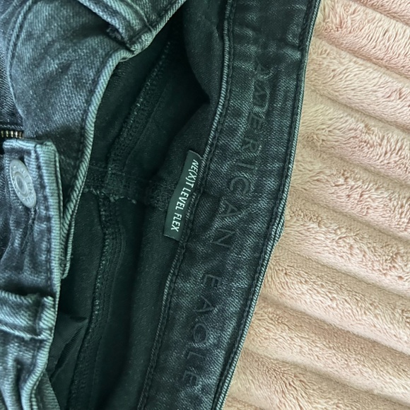 American Eagle Ne(x)t Level Flex Skinny Stretch Jeans 29 x 32 Black Distressed - Picture 9 of 11